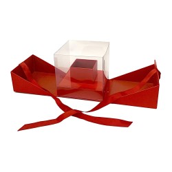 JK Home Décor - Κουτί Χάρτινο Κόκκινο 18x18x18cm 56757