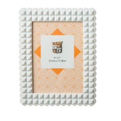 JK Home Décor - Κορνίζα Ρεζιν 10x15cm Λευκό Σχέδια 54769