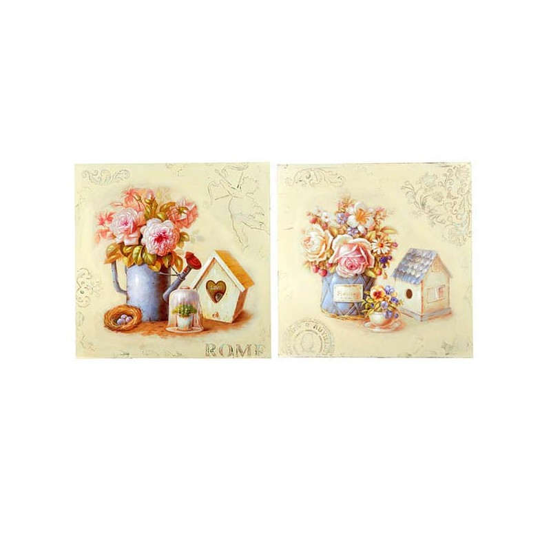 JK Home Décor - Καδρο Σε Καμβά 2Σxδ 80x80cm 51114