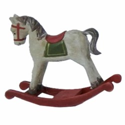 JK Home Décor - Αλογο Ξύλινο Κουνιστο 14.5X3.5X13cm 54091