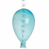 JK Home Décor - Μπαλόνι Γυάλινο Διακοσμητικό Mπλε 11x19cm 50746