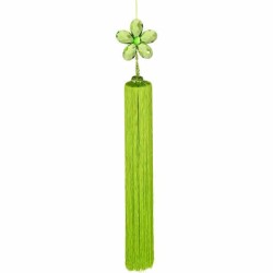 JK Home Décor - Φούντα Ακρυλικη Πρασινη 107cm 41056