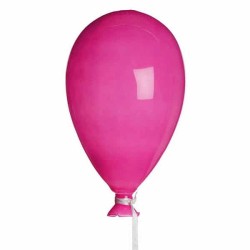 JK Home Décor - Μπαλόνι Γυάλινο Διακοσμητικό Ροζ 11x19cm 50747