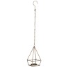 JK Home Décor - Κηροπήγιο Μεταλλικό Κρεμαστό Χρυσό10x10x19cm 56858