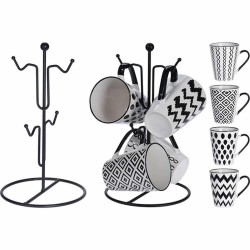 JK Home Décor - Κουπες Κεραμικες 310ml Σε Σταντ S/4 21x16x29cm 940541