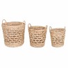 JK Home Décor - Κοφινι Ψαθινο Φυσικό S/3 39x44cm-32x39cm-27x35cm 56570