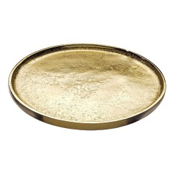 JK Home Décor - Πιάτο Αλουμινίου 20cm Χρυσό 87358