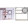 JK Home Décor - Ραφάκι 3πλό με Καθρέφτη ξύλο/μέταλλο 40x10x40εκ 787614