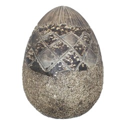 JK Home Décor - Αυγό Γυάλινο Χρυσό 34cm 92734