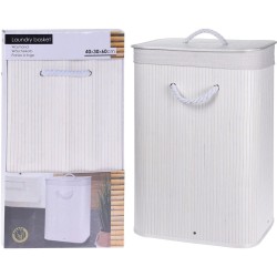 JK Home Décor - Καλάθι Απλύτων Bamboo 40x30x60εκ 863073