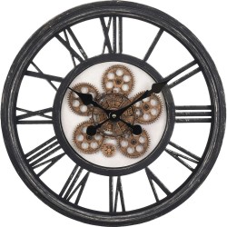 JK Home Décor - Ρολόι Τοίχου με Γρανάζια 799877