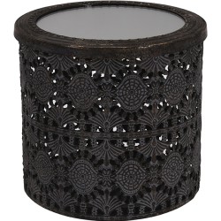 JK Home Décor - Κουτί Μεταλλικό Με Καθρεπτη 14cm 801217