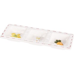 JK Home Décor - Rabbit & Carrot Πιατέλα Σνακ 34χ13εκ 829208