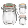 JK Home Décor - Βάζο Γυάλινο Αεροστεγες 3χρωματα 1,5L 11x14.5cm 945761 (1τμχ)