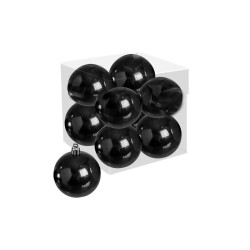 JK Home Décor - Μπάλα Πλαστική Μαύρη S/4 10cm
