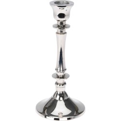 JK Home Décor - Κηροπήγιο Ασημί 8,5x18cm 947100