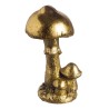 JK Home Décor - Μανιτάρι Resin Χρυσό 16cm 95933