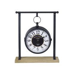 JK Home Décor - Ρολόι επιτραπέζιο Εκκρεμές ξύλο/μέταλλο 27x10x31εκ 367335