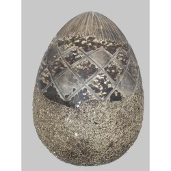 JK Home Décor - Αυγό Γυάλινο Χρυσό 25cm 92733