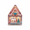 JK Home Décor - Koυτί Μεταλλικό 23x16x8cm Gingerbread House 001.405