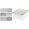 JK Home Décor - Κουτί Δωρου Χάρτινο Ασημί 6Σxδ 10x10x5cm 029024 ( 1 τμχ )