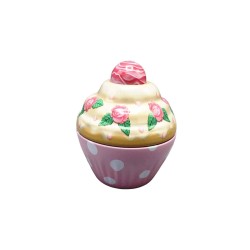JK Home Décor - Koυτί Μεταλλικό Pink Muffin 7,5x8cm 001.235