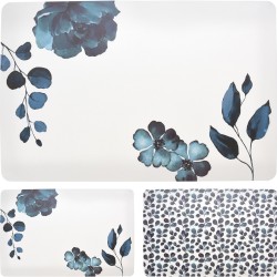 JK Home Décor - Σουπλά Πλαστικό λευκό/μπλε 2 Σxέδια 43.5x28.5cm 792939