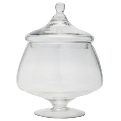 JK Home Décor - Γυάλα με Καπακι & Βαση 32cm 56973
