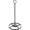 JK Home Décor - Βαση Μεταλλική Για xαρτι Μαύρη 16x35cm 105890