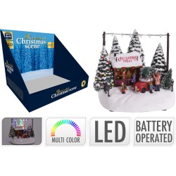 JK Home Décor - Παράσταση Χριστουγέννων Multi LED 2xAA 206184