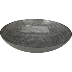 JK Home Décor - Μπωλ Γυάλινο Γκρι 30cm 246958