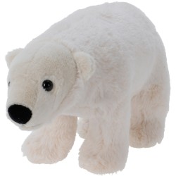 JK Home Décor - Αρκουδάκι Υφασμάτινο Λευκό 28x11x16cm 380454