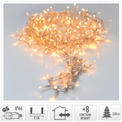 JK Home Décor - Λαμπάκια Microcluster Διάφανο ΕWW 1800LED 707674