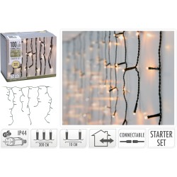 JK Home Décor - Λαμπάκια Βροχή Starter WW 100LED 2.85m 215858