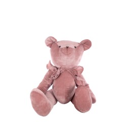 JK Home Décor - Αρκουδάκι βελούδο ροζ Teddy Bear 40cm 8435096