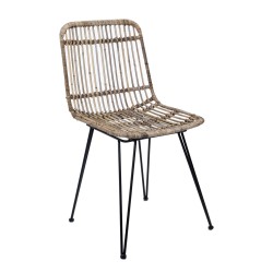 JK Home Décor - Kαρέκλα Ptah Rattan 43x60x85cm 56903