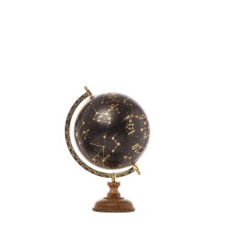 JK Home Décor - Υδρόγειος Stargazing in Black χρυσή/μαύρη 20x32cm 8972232