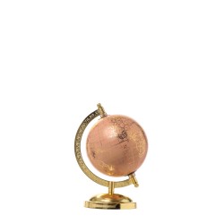 JK Home Décor - Υδρόγειος Lasted Pink ροζ/χρυσή 12x20,5cm 8992513