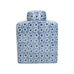 JK Home Décor - Βάζο Chinoiserie Πορσελάνη Με Καπάκι 12.5x7x16.5cm 2062