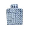JK Home Décor - Βάζο Chinoiserie Πορσελάνη Με Καπάκι 12.5x7x16.5cm 2062