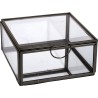 JK Home Décor - Κουτί Terrarium Μαυρο 13x6cm 241847