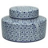 JK Home Décor - Βάζο Chinoiserie Πορσελάνη Με Καπάκι 17x17x12cm 4362