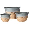 JK Home Décor - Καλάθι Rattan Με Λαβές 19-27cm S/3 499903