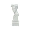 JK Home Décor - Κηροπήγιο Πολυρεζίν Λευκό 8.8x8.5x21.5cm 5867