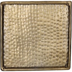 JK Home Décor - Δίσκος Αλουμινίου Χρυσός Τετραγωνος 20x20x0.5cm 6804