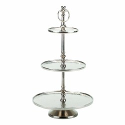 JK Home Décor - Δίσκος 3-Επιπέδων Αλουμινίου 52cm 82692