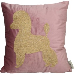 JK Home Décor - Μαξιλάρι Poodle Ροζ Βελούδο 45x45cm 7505
