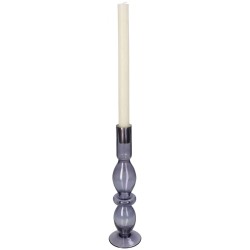 JK Home Décor - Κηροπήγιο Mix & Match Λιλά 8.9x8.9x30cm 9447