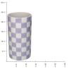 JK Home Décor - Βάζο Between the Lines Μωβ 13.9x13.9x25.2cm 0245