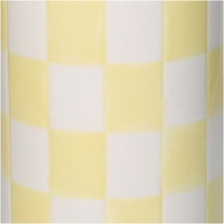 JK Home Décor - Βάζο Between the Lines Κίτρινο 10.7x10.7x30.7cm 0246